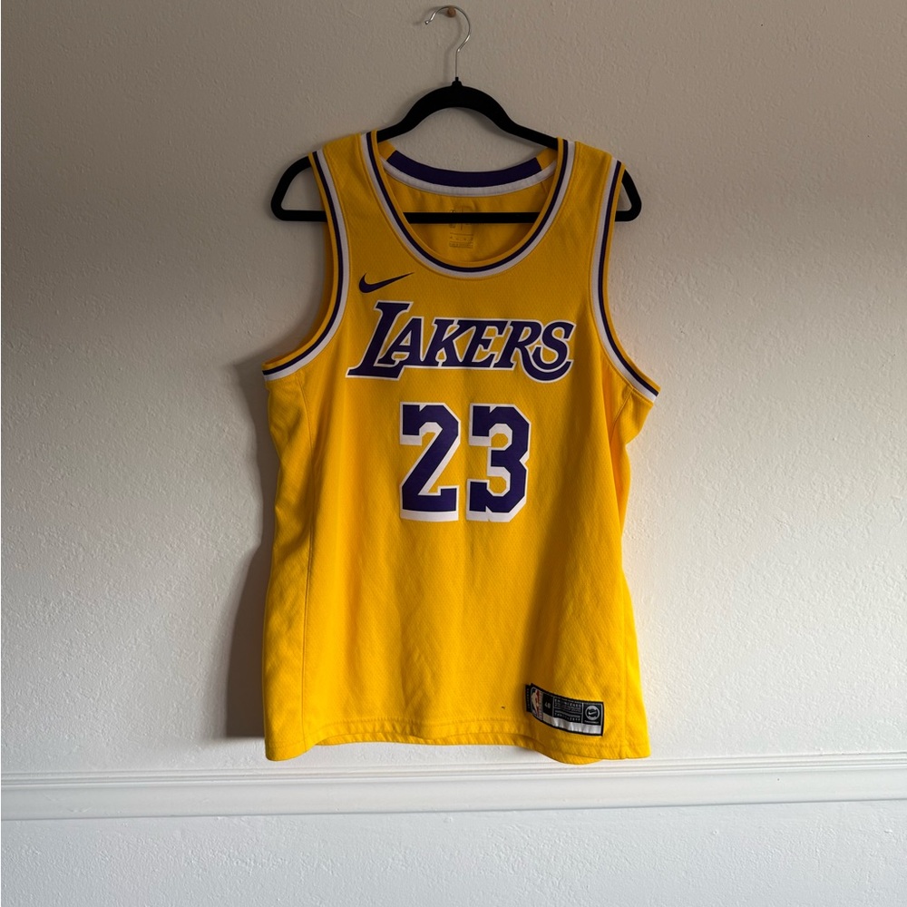 Nike Lakers Gold Basketball Jersey